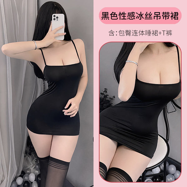 可爱少女透明睡衣情侣制服诱惑挑逗情绪用品激情套装透视套装 2236